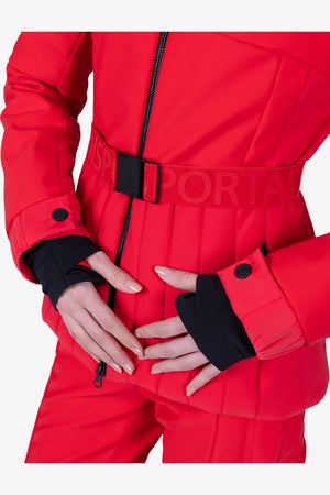 Skijacke mit femininem Gürtel 06