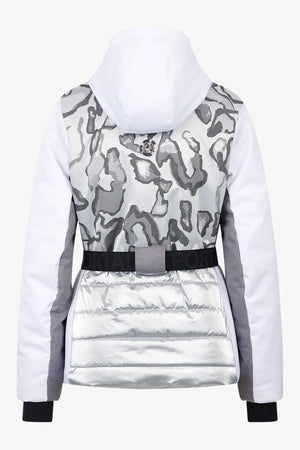 Taillierte Skijacke mit Gürtel 02