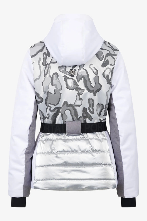 Taillierte Skijacke mit Gürtel 02