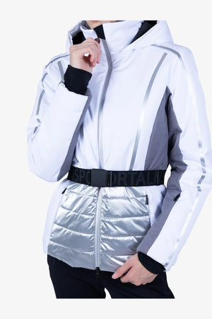 Taillierte Skijacke mit Gürtel 06