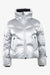 Daunenjacke aus trendigem Metallic-Nylon 01