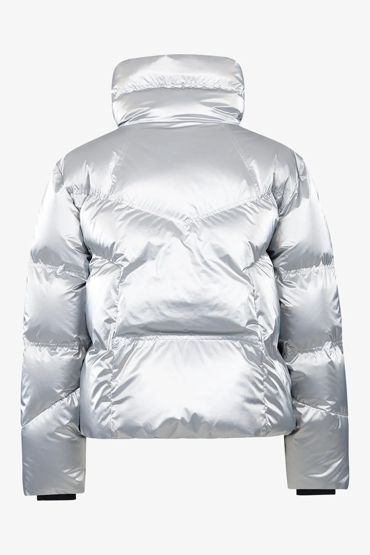 Daunenjacke aus trendigem Metallic-Nylon 02