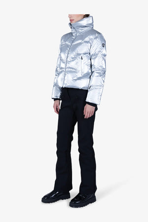 Daunenjacke aus trendigem Metallic-Nylon 04