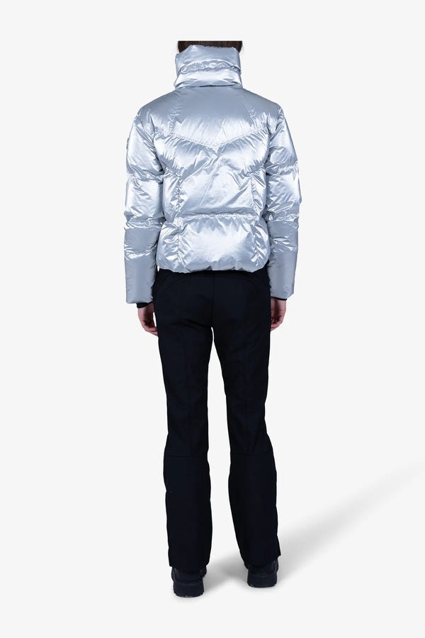 Daunenjacke aus trendigem Metallic-Nylon 05