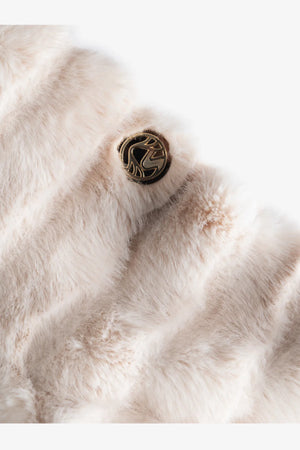 Web-Pelz Jacke mit Strickdetails 08