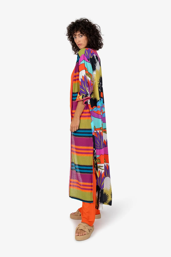 Kaftan mit verkürztem Ärmel 03