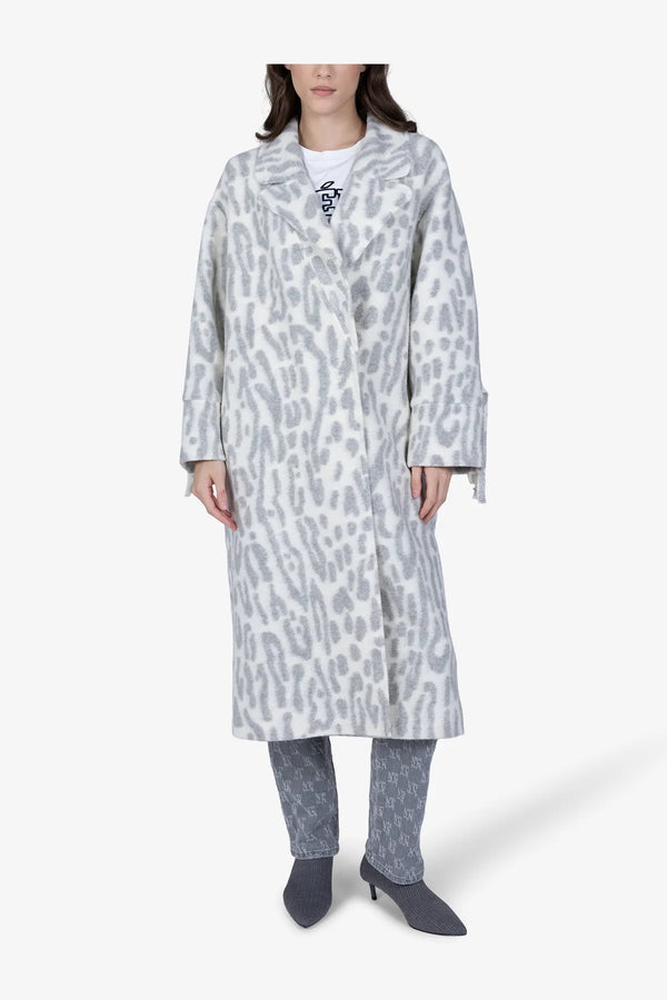Wollmantel in Leo-Jacquard-Dessin 03