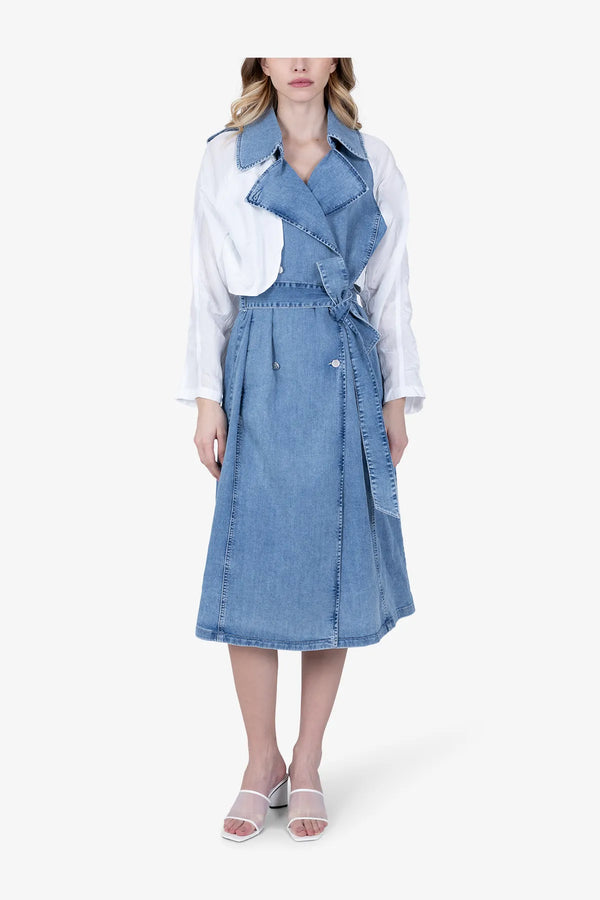 Trenchcoat im modernen Materialmix 04