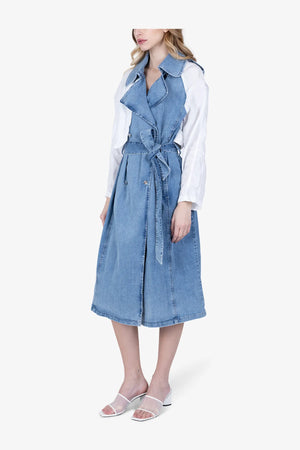 Trenchcoat im modernen Materialmix 05