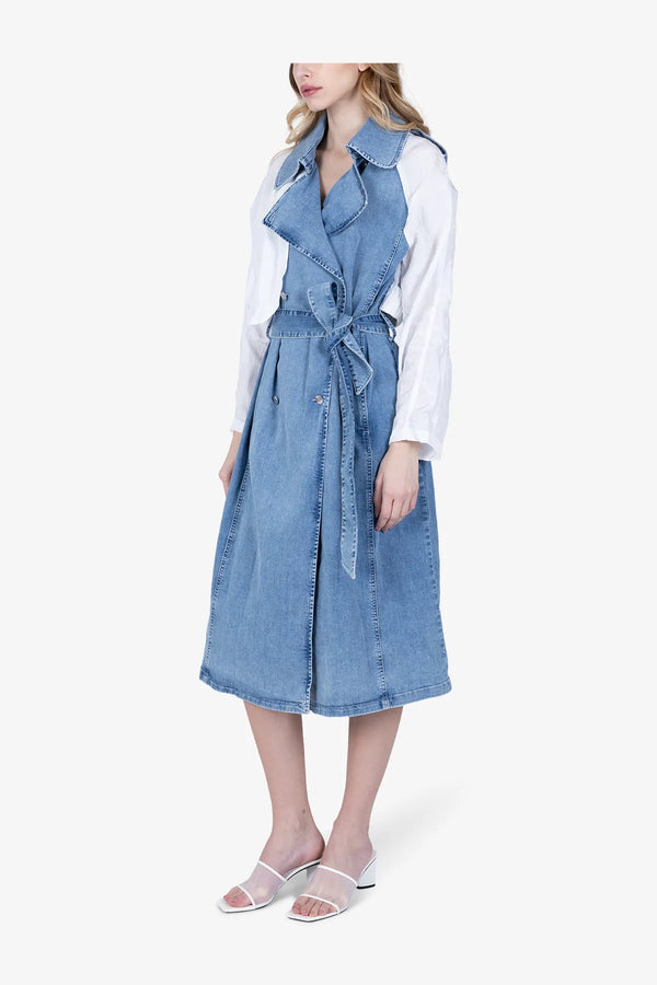 Trenchcoat im modernen Materialmix 05