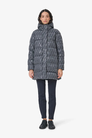 Pailletten-Wollmantel mit Nylon-Details 03