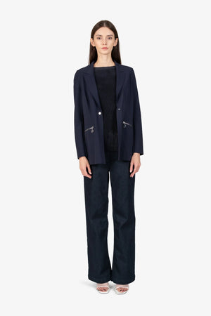 Long-Blazer mit Reverskragen 02