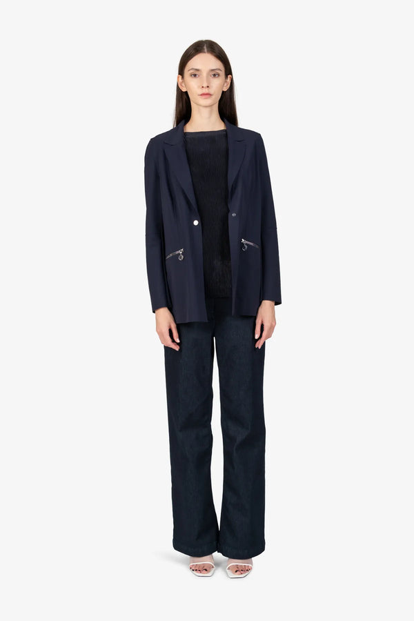 Long-Blazer mit Reverskragen 02