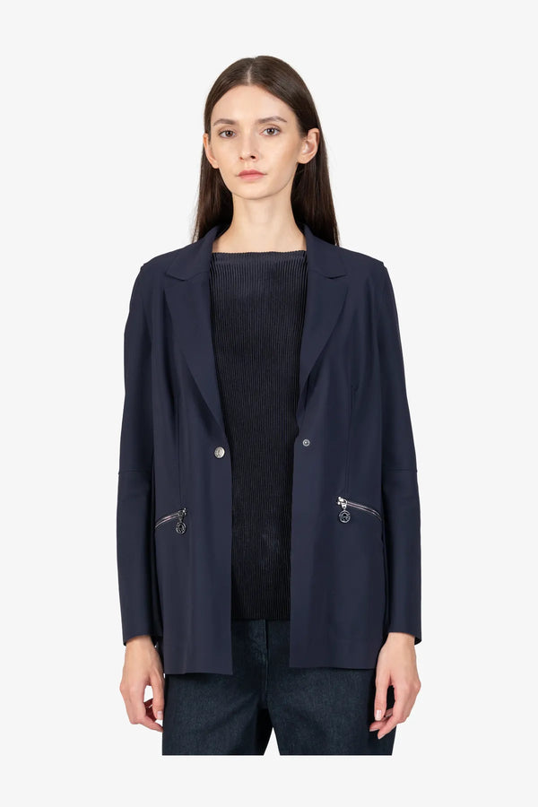 Long-Blazer mit Reverskragen 05