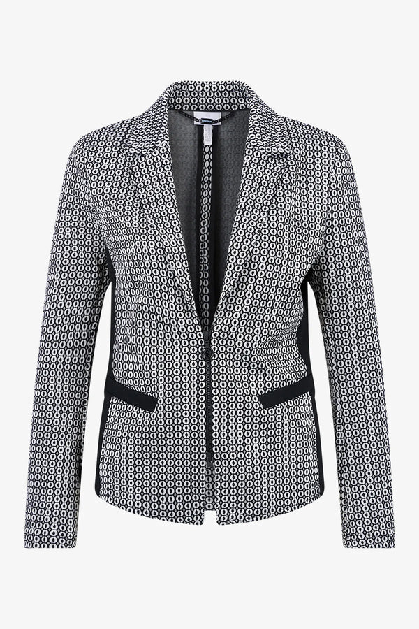 Blazer mit Jacquard-Dessin 01