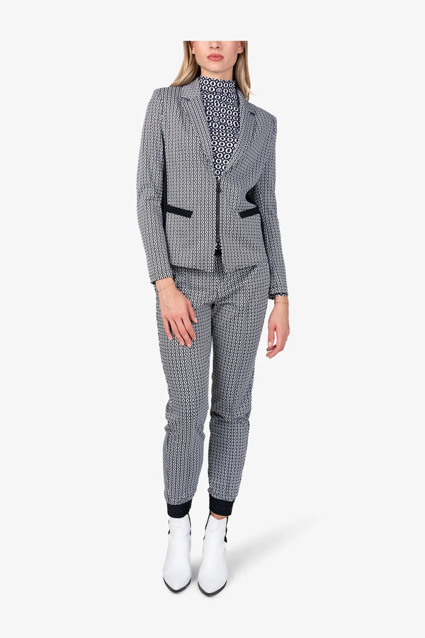 Blazer mit Jacquard-Dessin 03