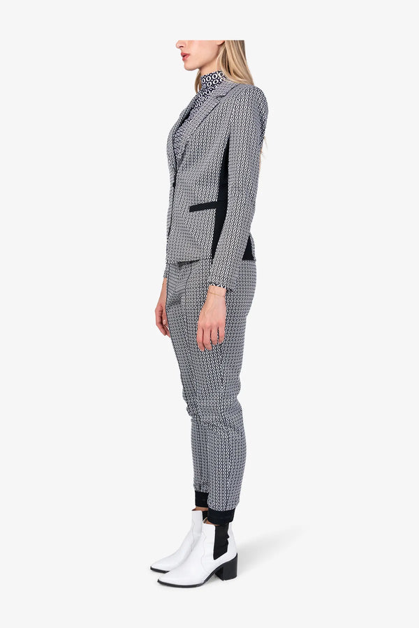 Blazer mit Jacquard-Dessin 04