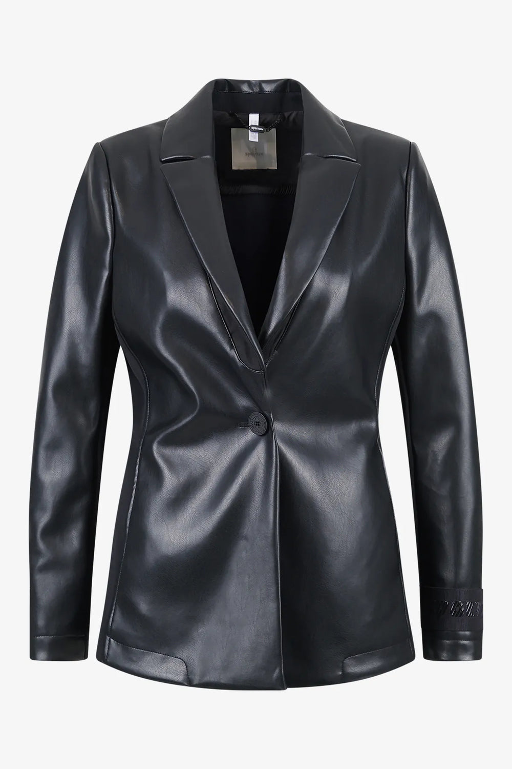 Sportiver Blazer aus Kunstleder 01