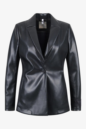 Sportiver Blazer aus Kunstleder 01