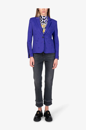 Blazer mit Monogramm-Jacquard 03