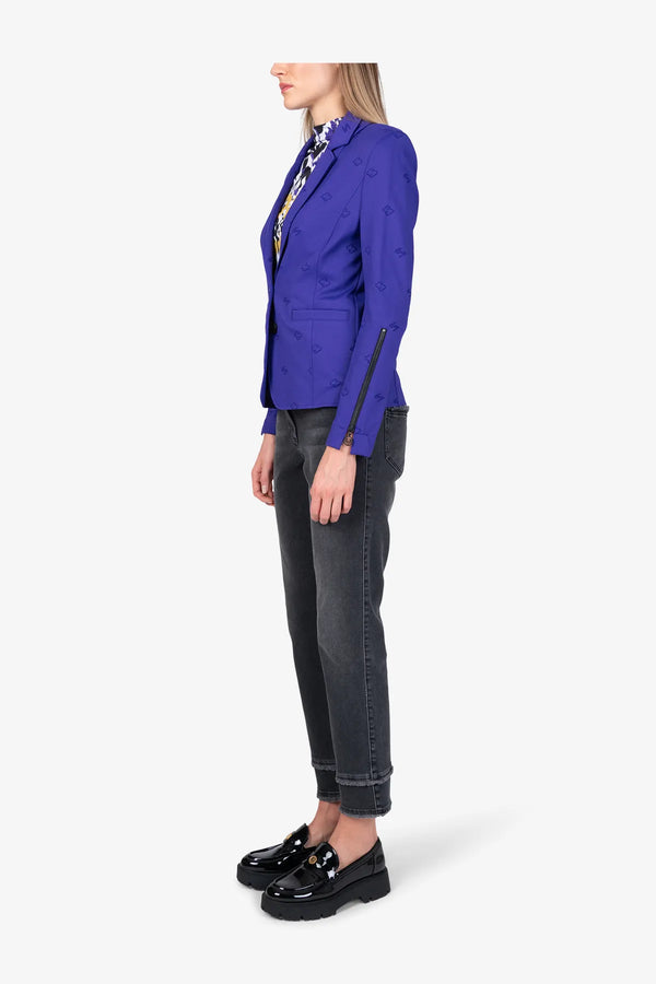 Blazer mit Monogramm-Jacquard 04