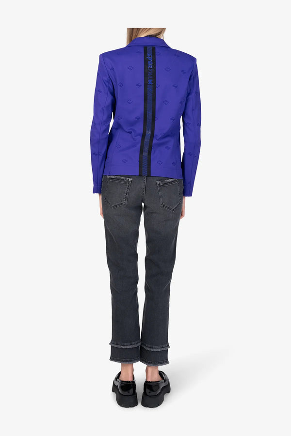 Blazer mit Monogramm-Jacquard 05