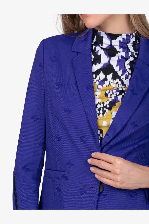 Blazer mit Monogramm-Jacquard 07