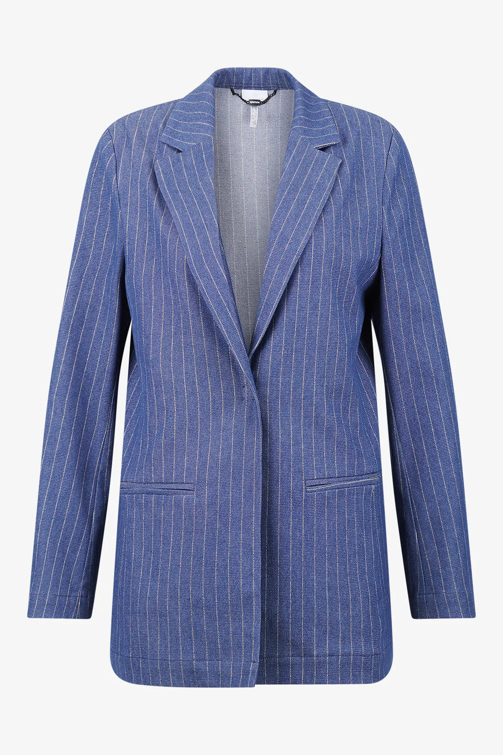 Lässiger Nadelstreif-Blazer 01