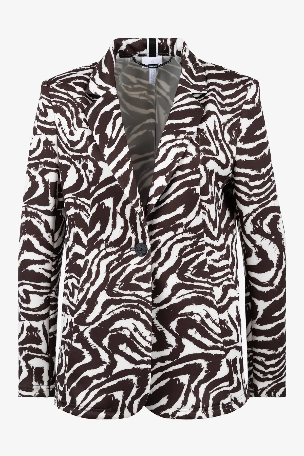 Lässiger Blazer mit Zebra-Design 01
