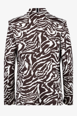 Lässiger Blazer mit Zebra-Design 02