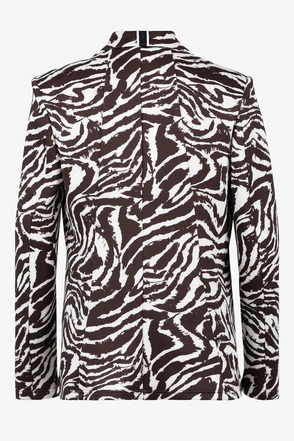 Lässiger Blazer mit Zebra-Design 02