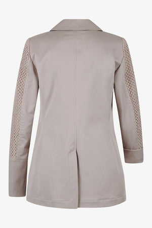 Sportiver Blazer aus Materialmix 02