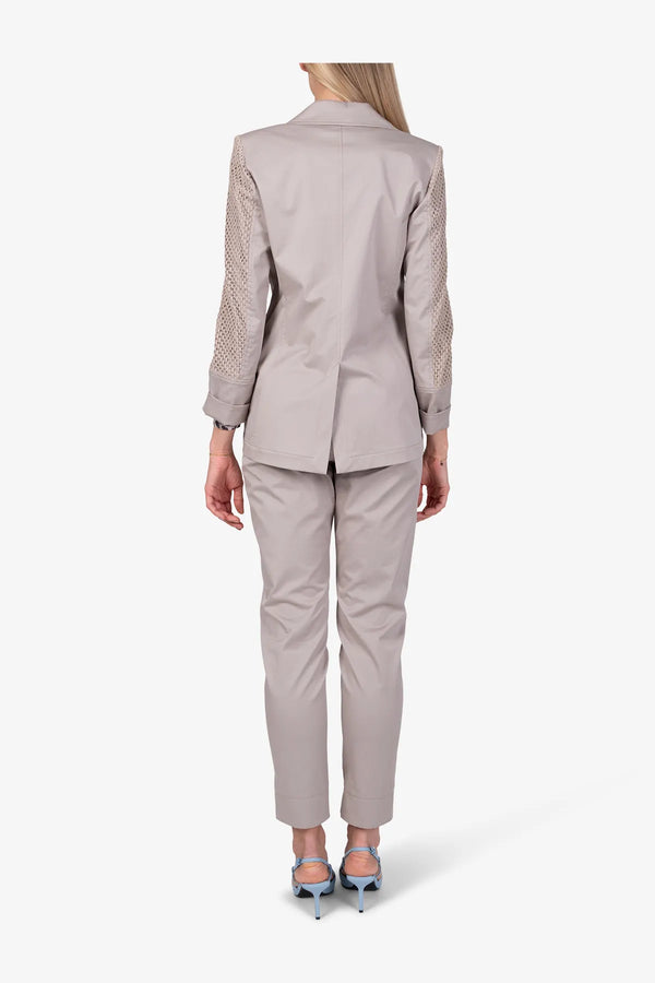 Sportiver Blazer aus Materialmix 05