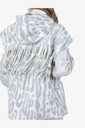 Trendige Weste aus Wolle mit Leo-Print 06