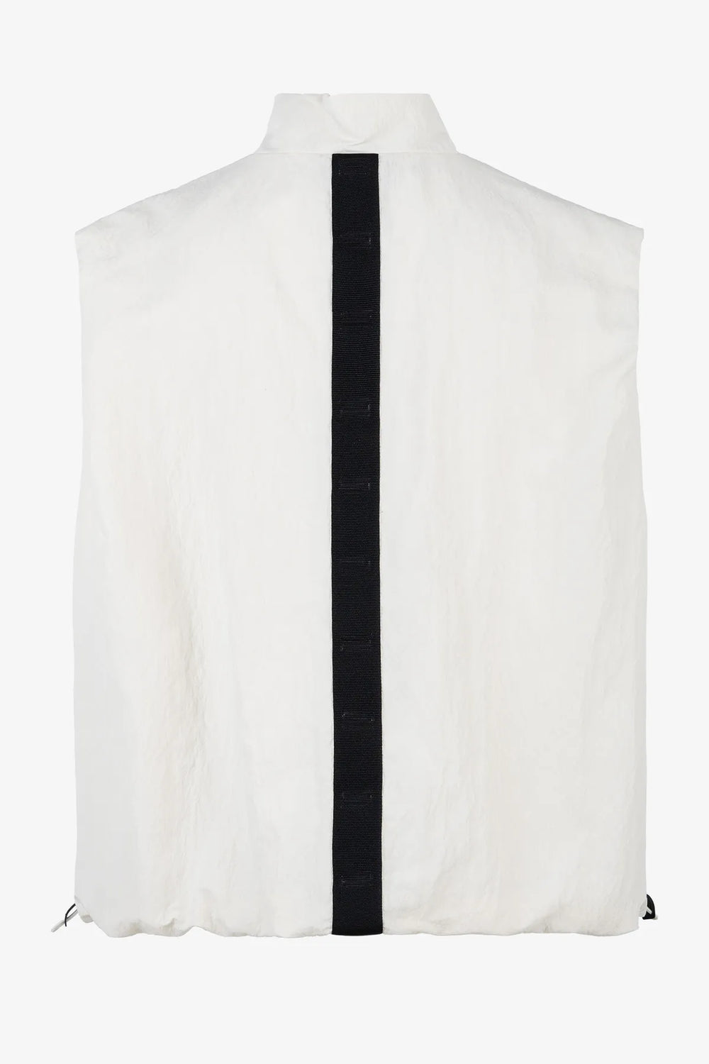 Cropped Weste aus Nylon-Crépe 01