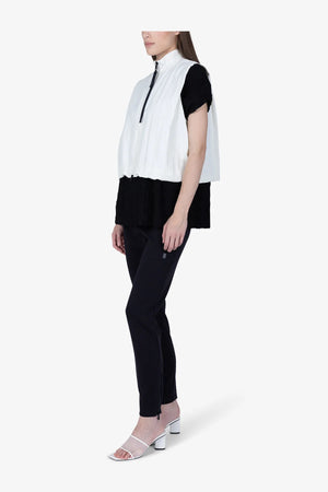 Cropped Weste aus Nylon-Crépe 04