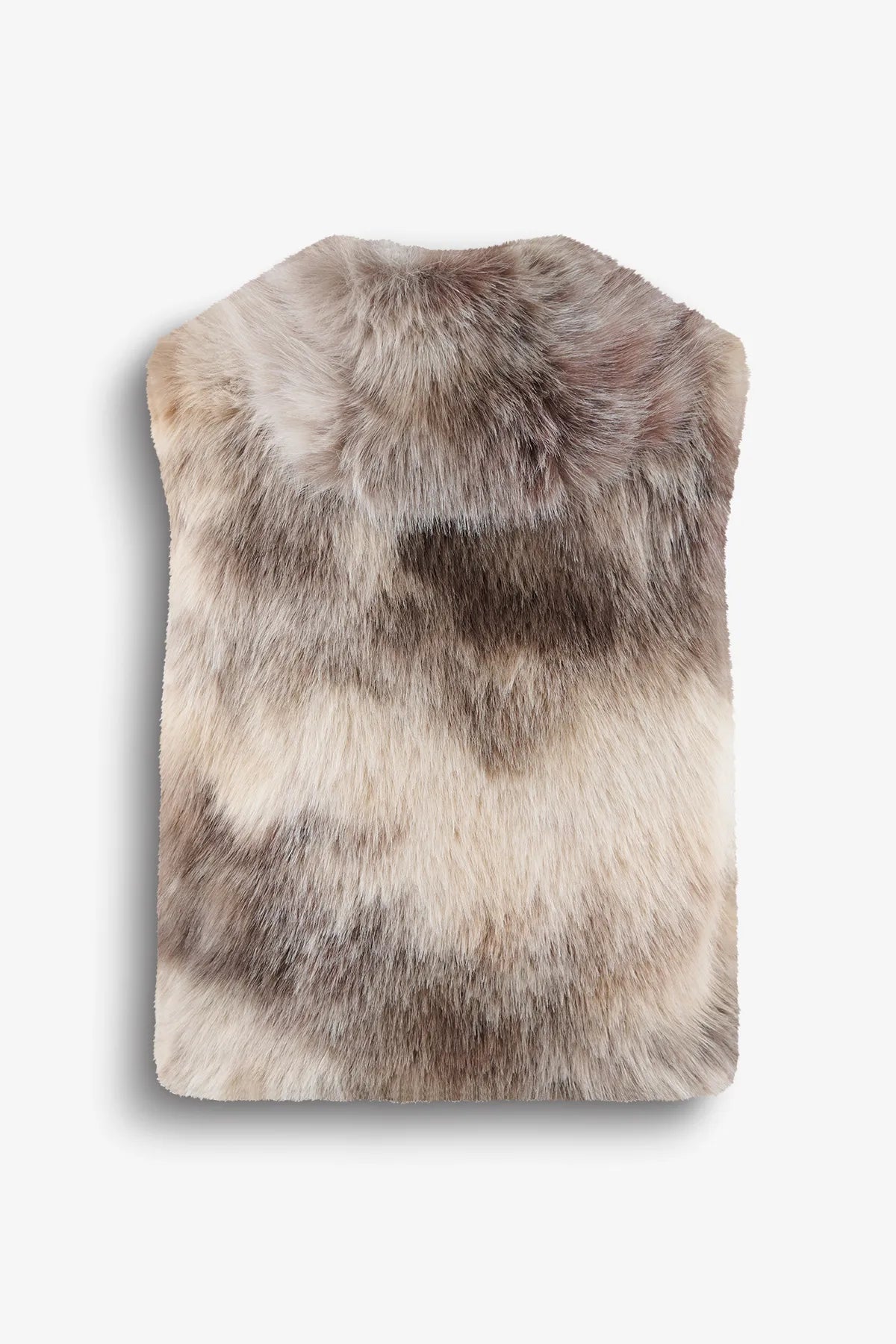 Edle Weste mit tie-dye fake fur 02