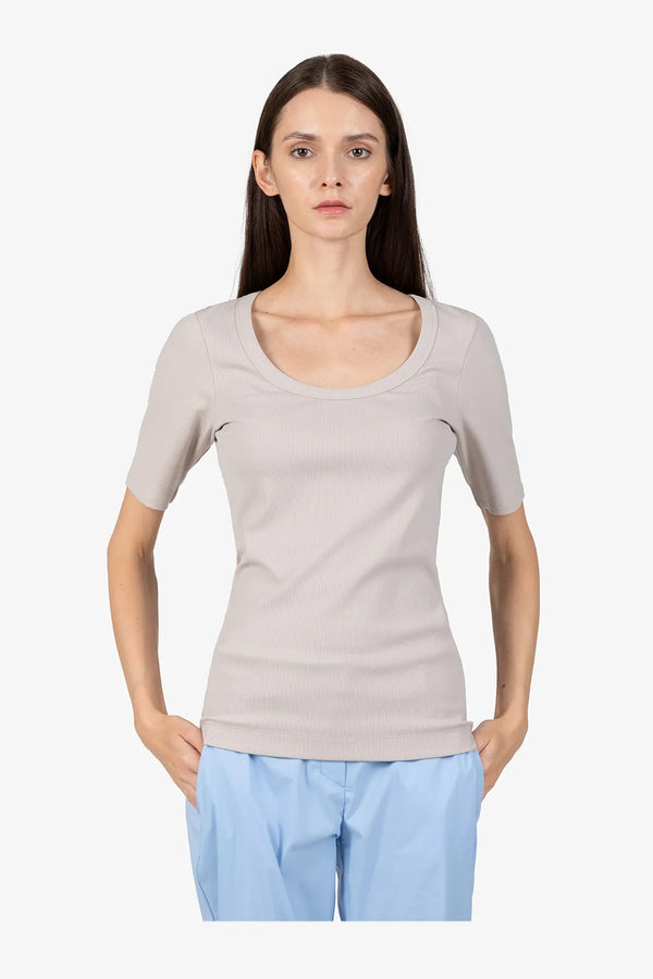 Kurzarmshirt aus feiner Baumwolle 05