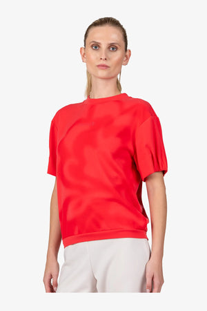 Kurzarm-Shirt mit Rundhalsausschnitt 05
