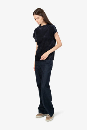 Kurzarm-Shirt mit Stehkragen 03