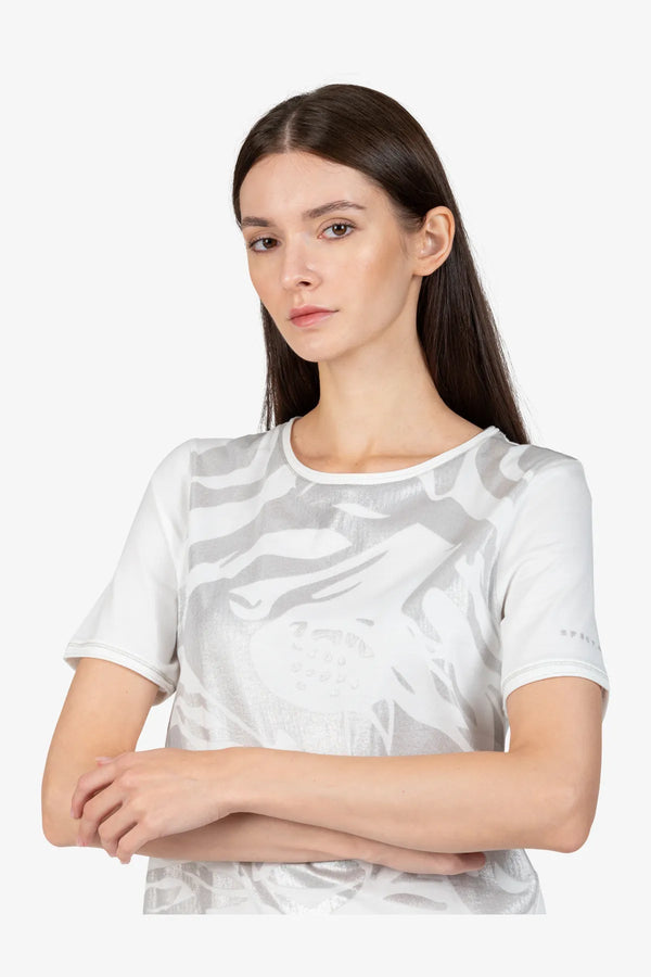 Kurzarm-Shirt mit Rundhalsausschnitt 07