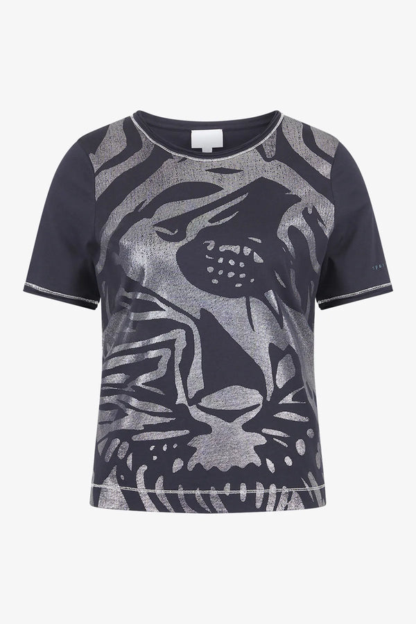 Kurzarm-Shirt mit Rundhalsausschnitt 01