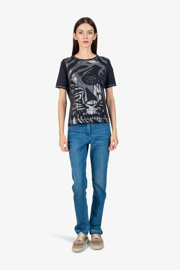 Kurzarm-Shirt mit Rundhalsausschnitt 02