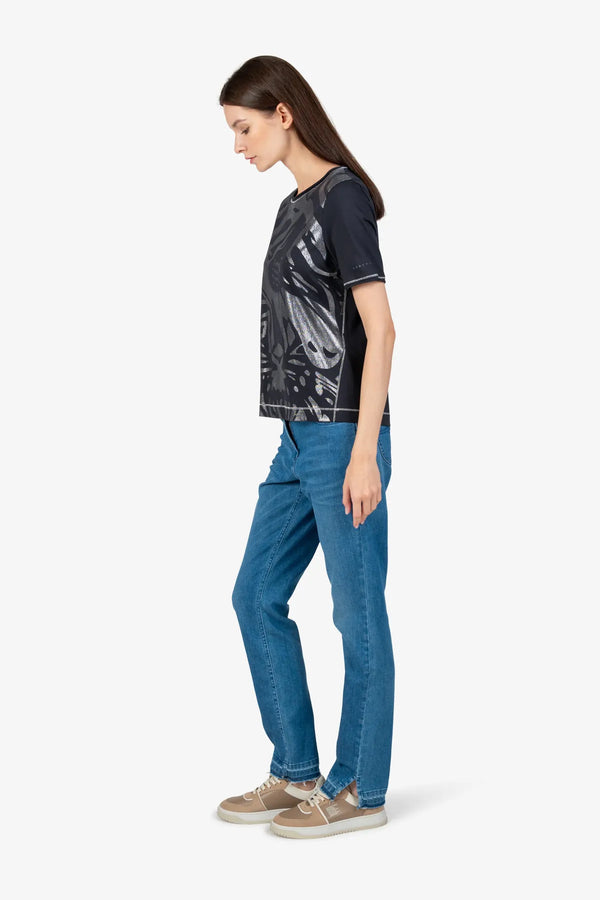 Kurzarm-Shirt mit Rundhalsausschnitt 03
