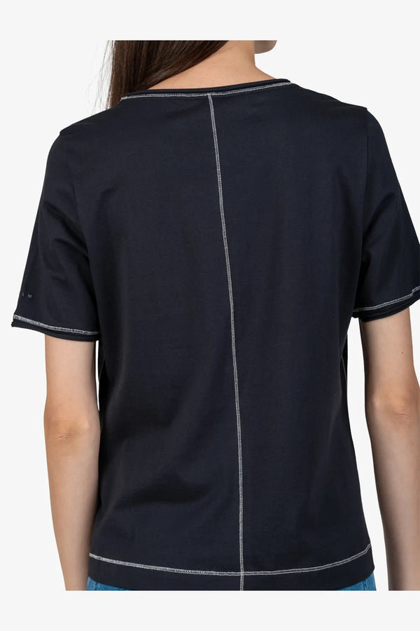 Kurzarm-Shirt mit Rundhalsausschnitt 06