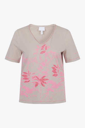 Kurzarm-Shirt mit V-Ausschnitt 01