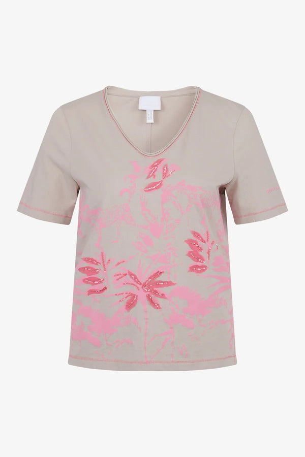 Kurzarm-Shirt mit V-Ausschnitt 01