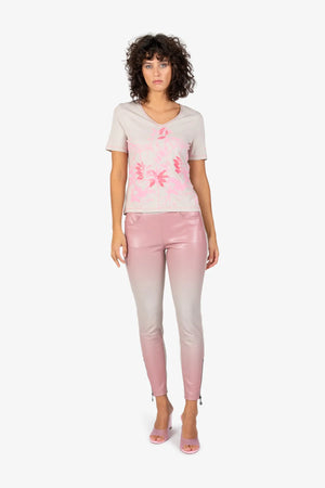 Kurzarm-Shirt mit V-Ausschnitt 02