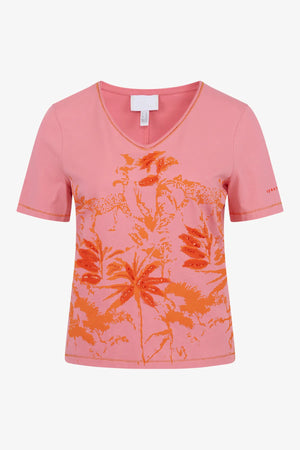Kurzarm-Shirt mit V-Ausschnitt 01