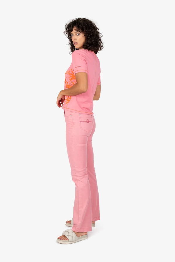 Kurzarm-Shirt mit V-Ausschnitt 03